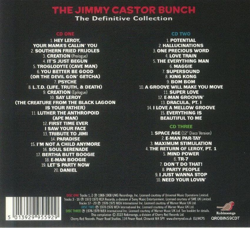 The Jimmy Castor Bunch The Definitive Collection Dubman Home